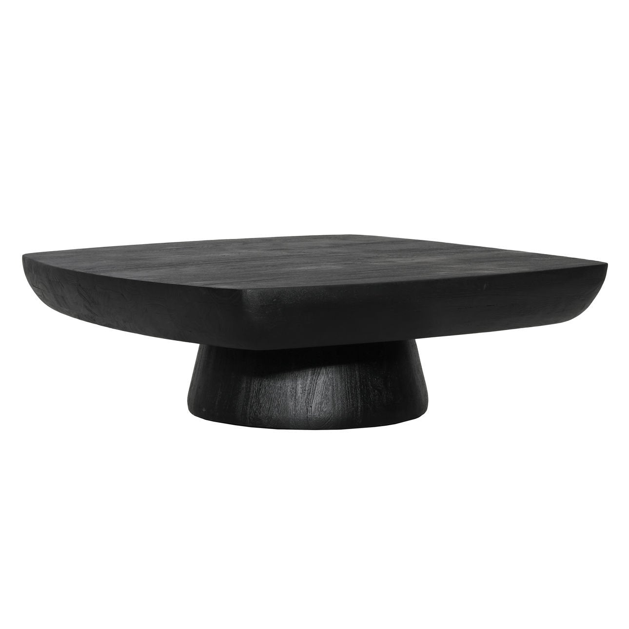 Black Acacia Wood Table 48 in Wide
