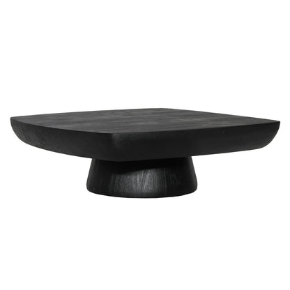 Black Acacia Wood Table 48 in Wide
