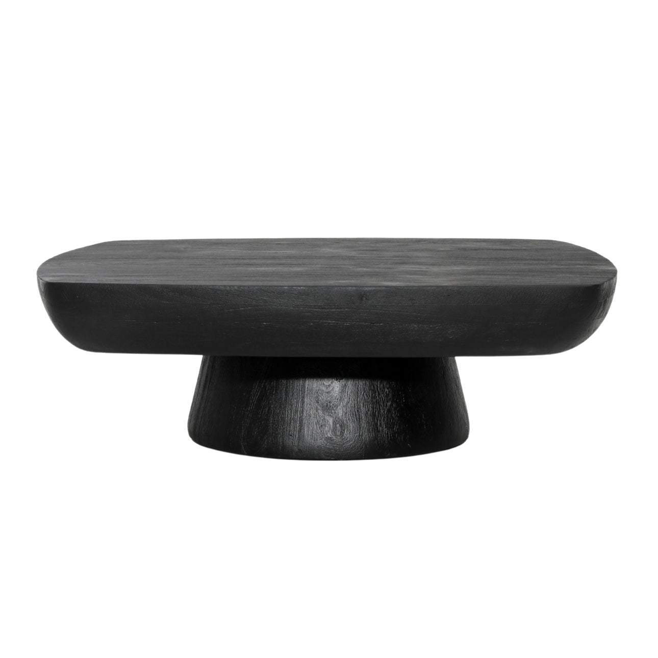 Black Acacia Wood Table 48 in Wide