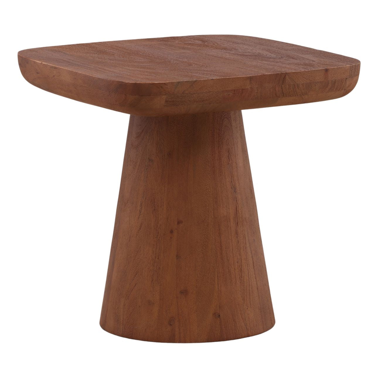 Brown Acacia Wood Table 22 in Wide