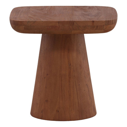 Brown Acacia Wood Table 22 in Wide