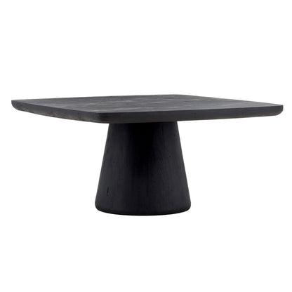 Black Acacia Wood Table 60 in Wide