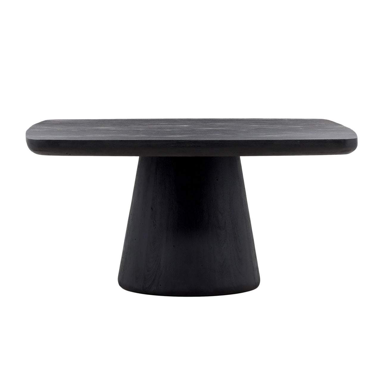 Black Acacia Wood Table 60 in Wide