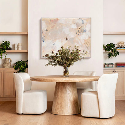 Weathered Natural Acacia Wood Table 60 in Wide
