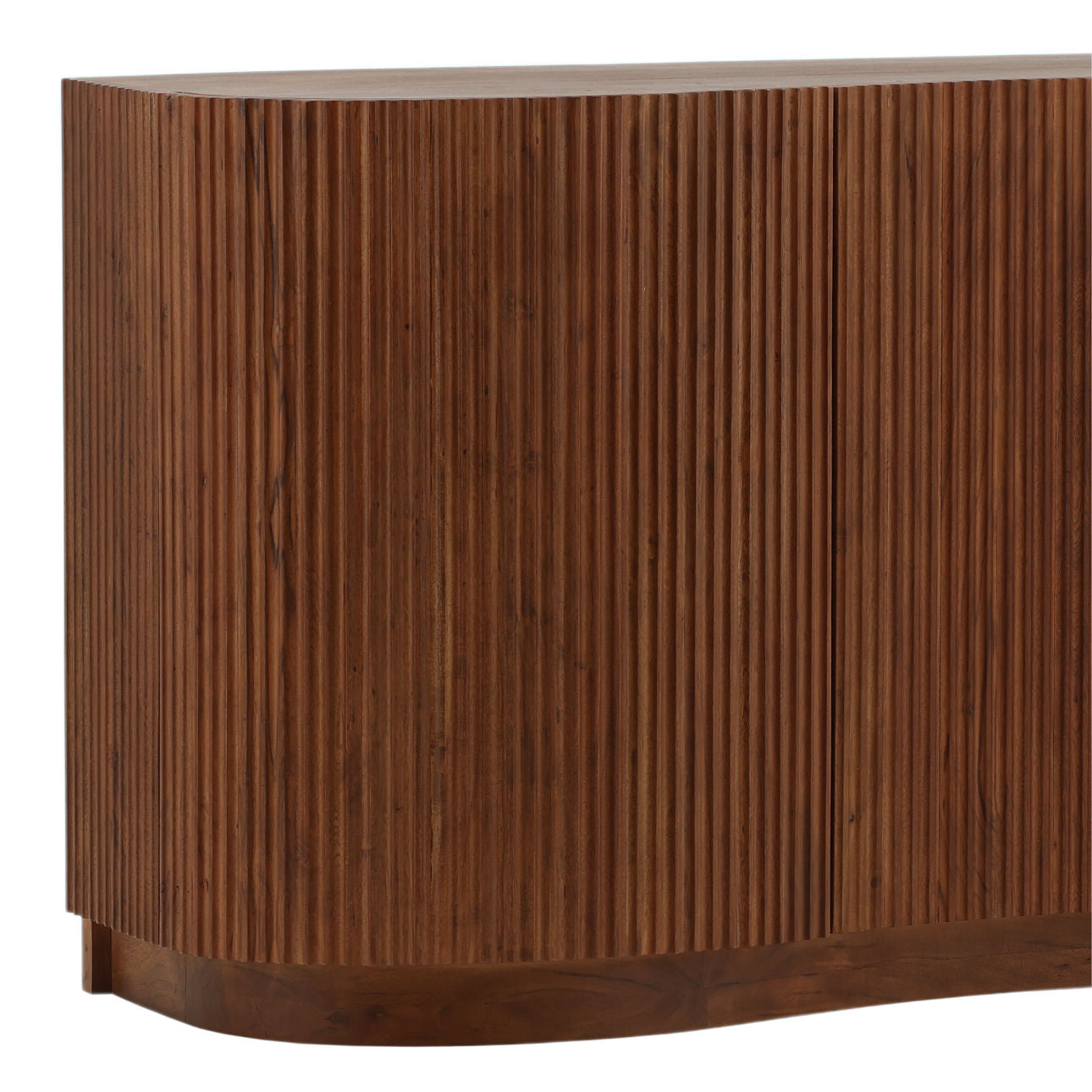Medium Brown Acacia Wood Sideboard 68 in Wide