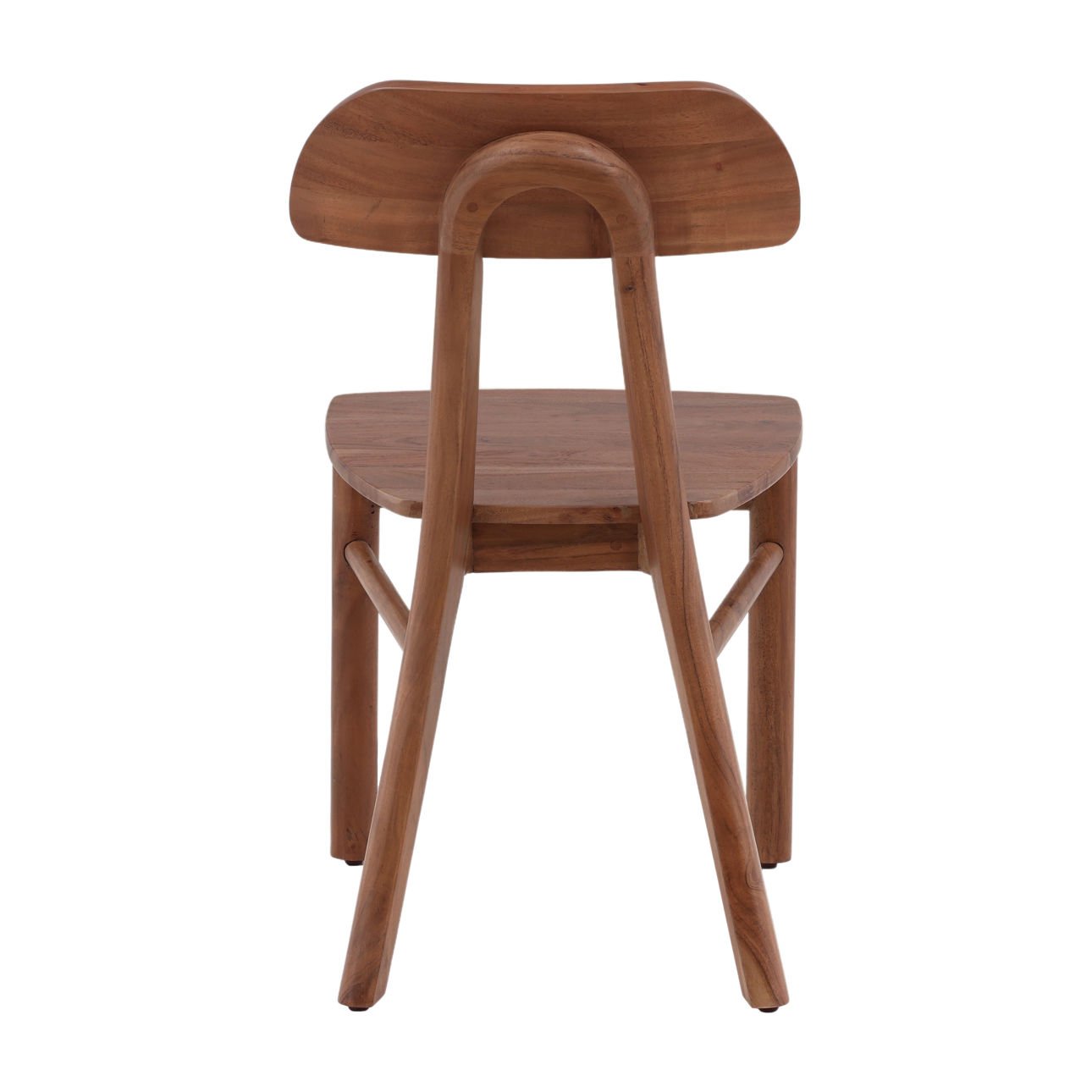 Natural Acacia Wood Chair 17.5 in Wide