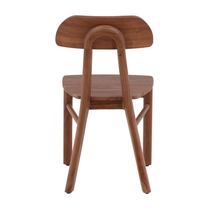 Natural Acacia Wood Chair 17.5 in Wide