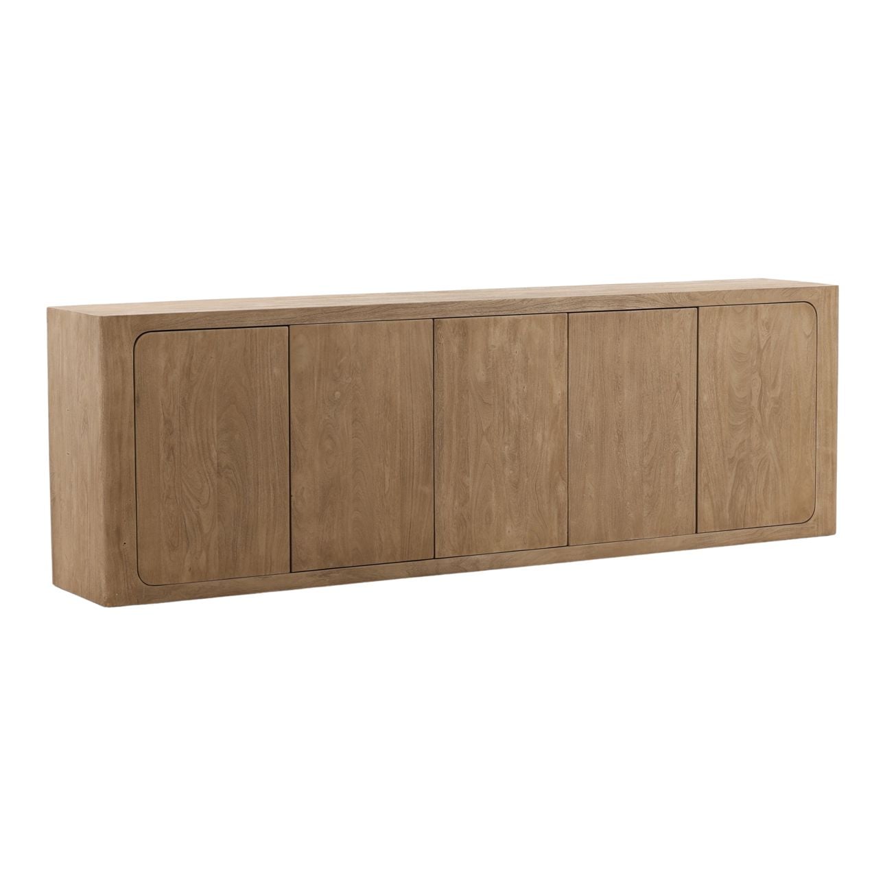 Weathered Natural Acacia Wood Sideboard 106 in Wide