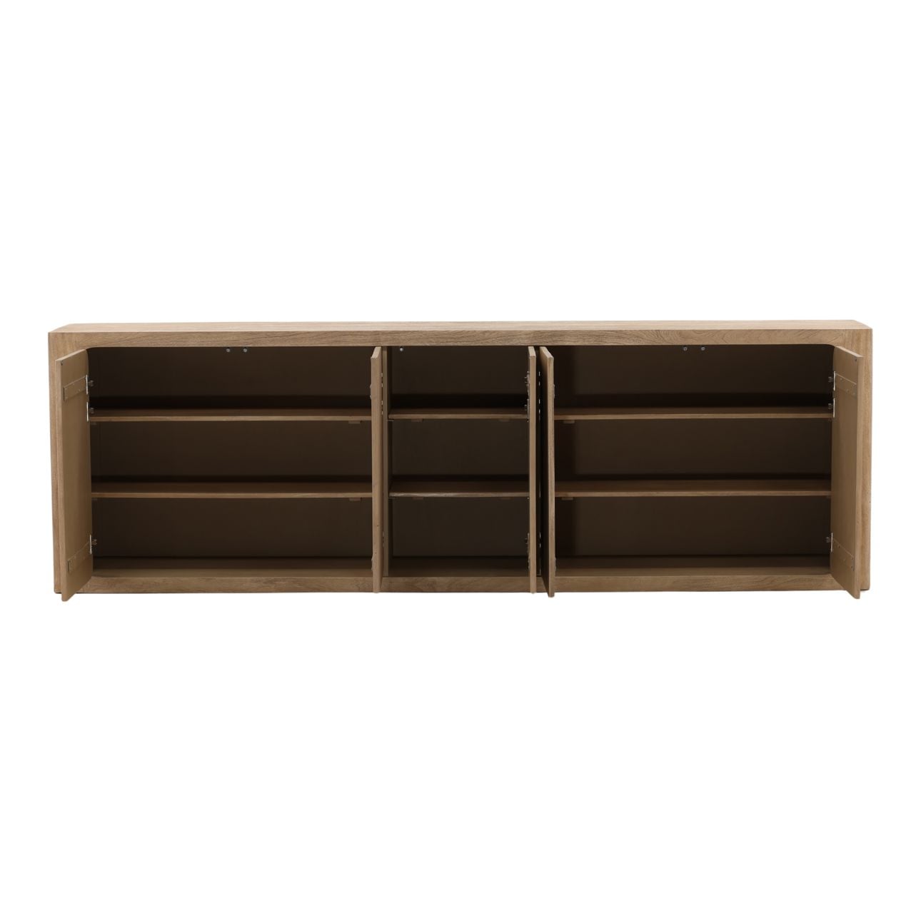 Weathered Natural Acacia Wood Sideboard 106 in Wide