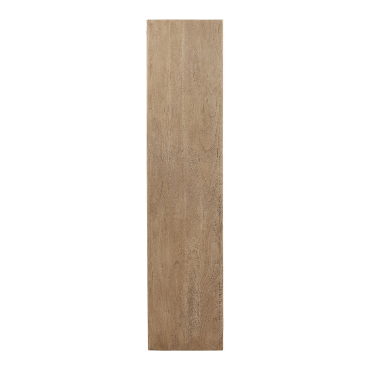 Weathered Natural Acacia Wood Bookcase 43 in Wide