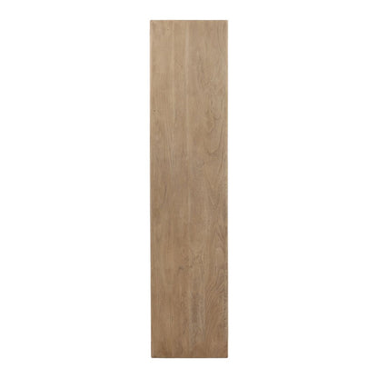 Weathered Natural Acacia Wood Bookcase 43 in Wide