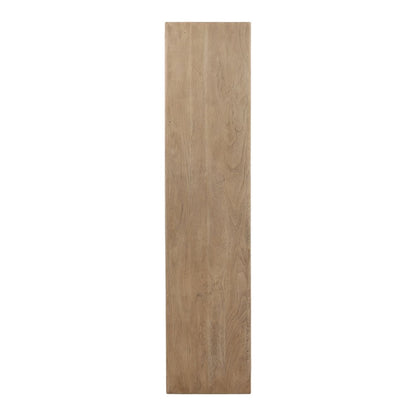 Weathered Natural Acacia Wood Bookcase 43 in Wide