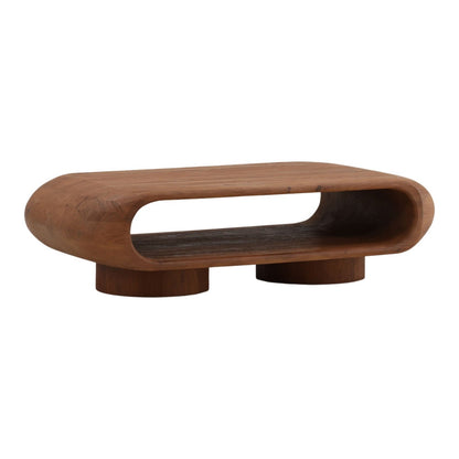 Brown Acacia Wood Table 58 in Wide