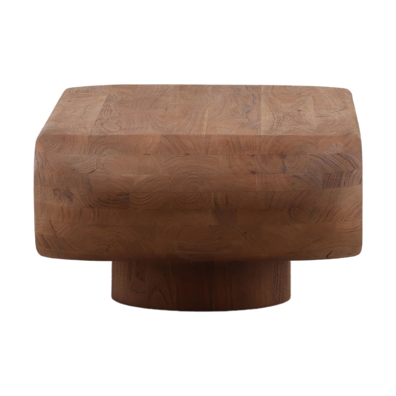 Brown Acacia Wood Table 58 in Wide