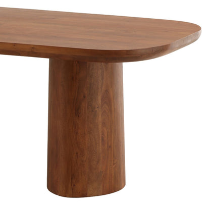 Brown Acacia Wood Table 118 in Wide