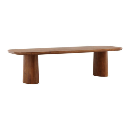 Brown Acacia Wood Table 118 in Wide