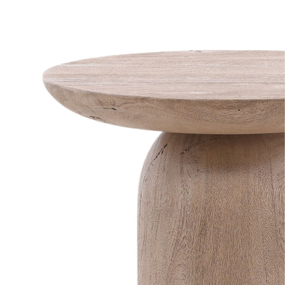 Light Natural Acacia Wood Table 16 in Wide