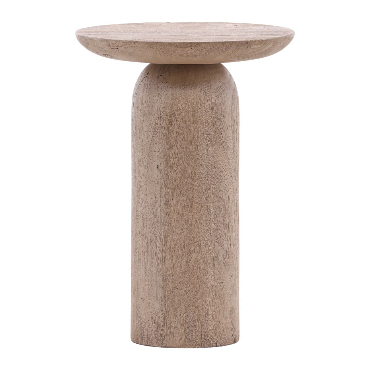 Light Natural Acacia Wood Table 16 in Wide