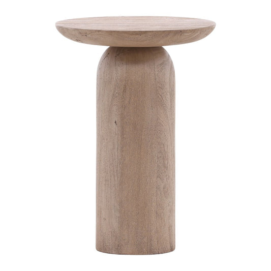 Light Natural Acacia Wood Table 16 in Wide