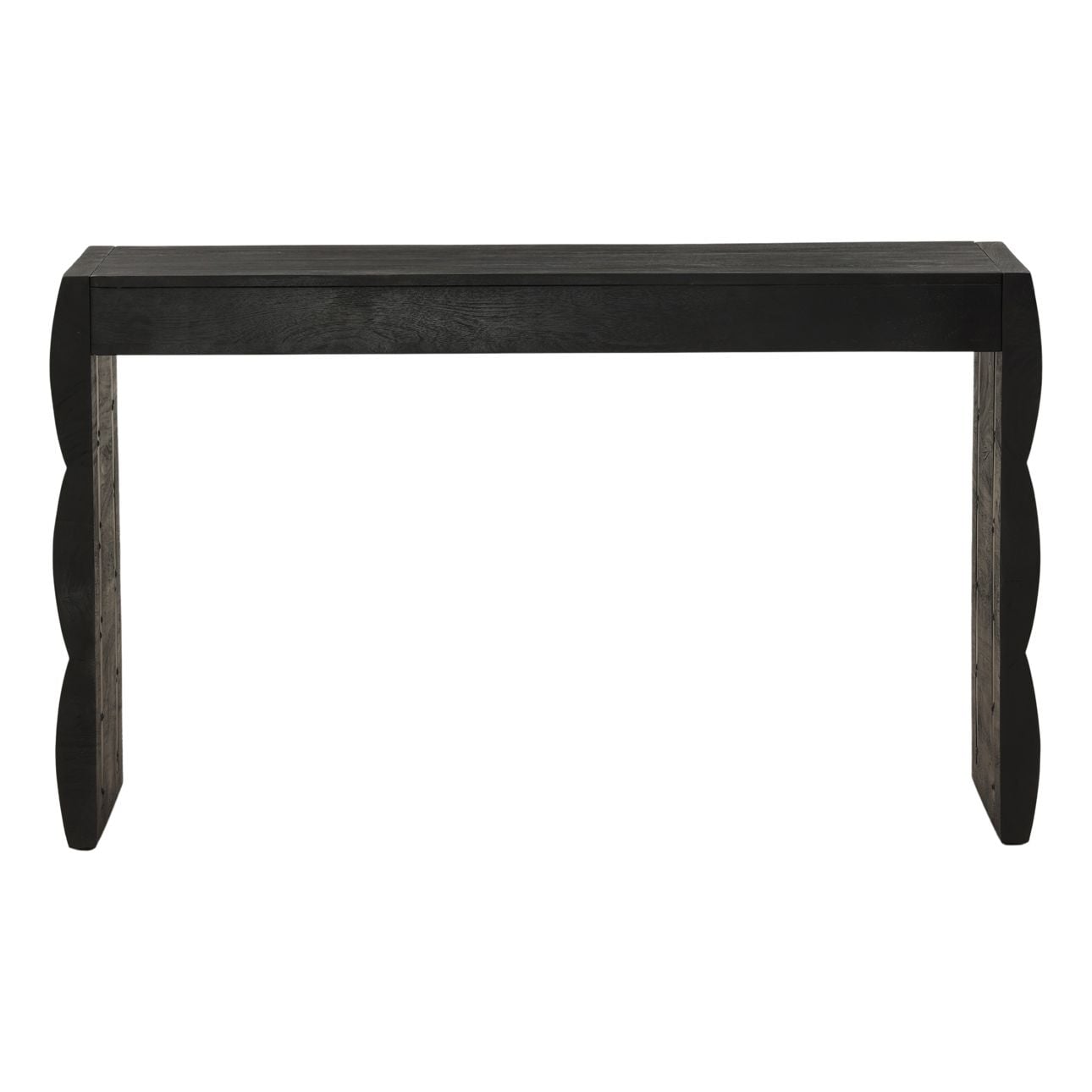 Black Acacia Wood Desk 51.5 in Wide