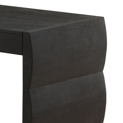 Black Acacia Wood Desk 51.5 in Wide
