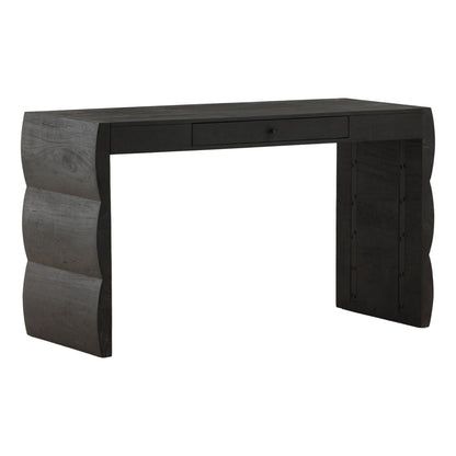 Black Acacia Wood Desk 51.5 in Wide