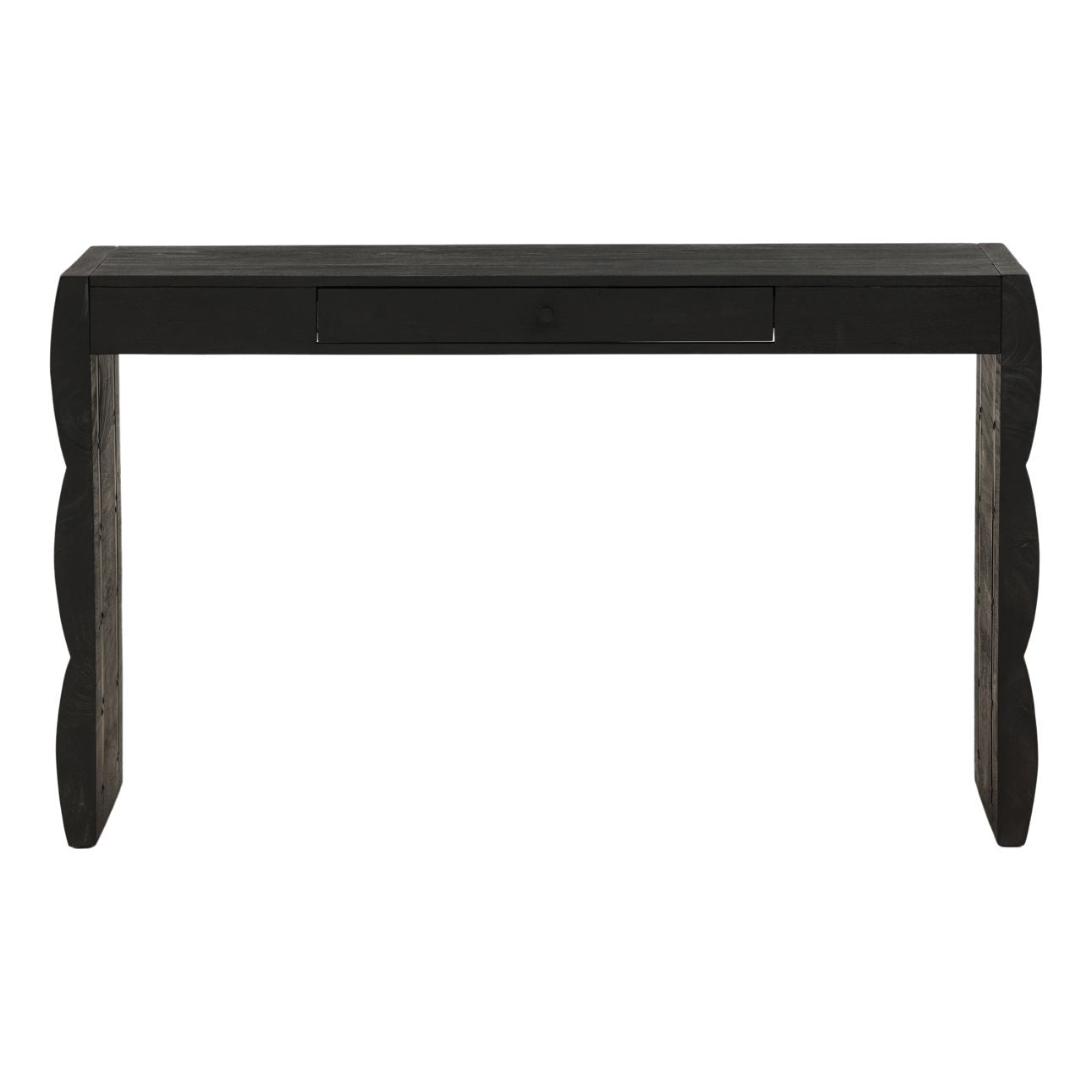 Black Acacia Wood Desk 51.5 in Wide