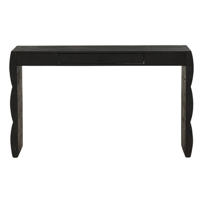 Black Acacia Wood Desk 51.5 in Wide