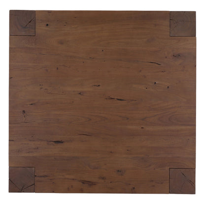 Brown Acacia Wood Table 47.5 in Wide