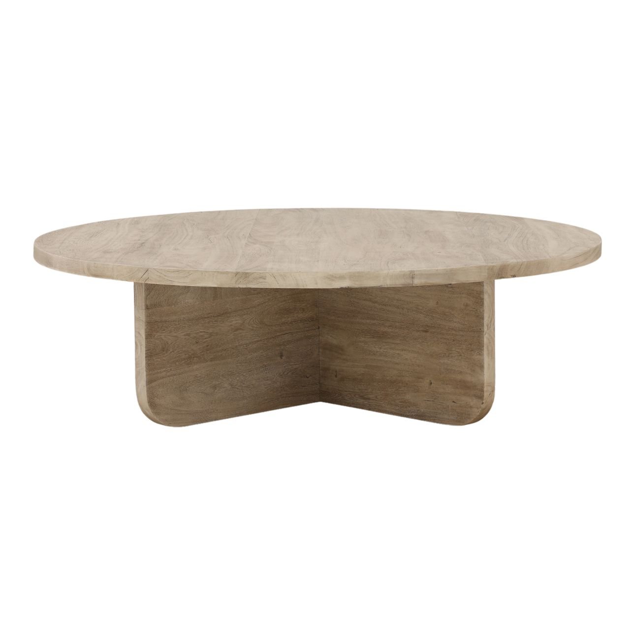 Weathered Natural Acacia Wood Table 55 in Wide