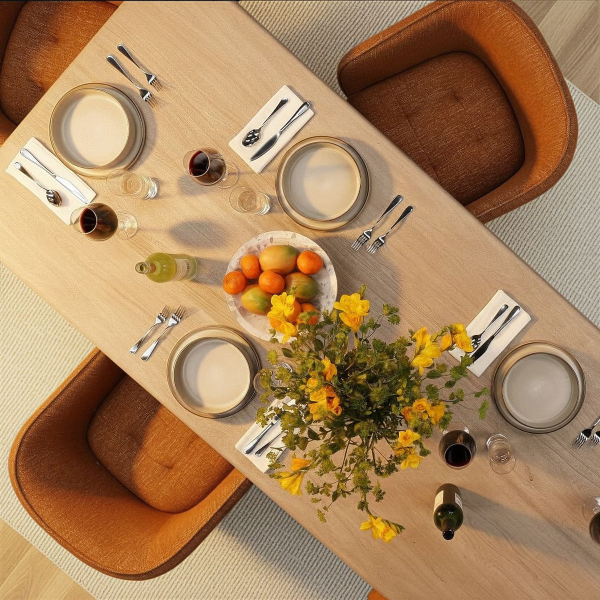 Artisan Acacia Wood Dining Table