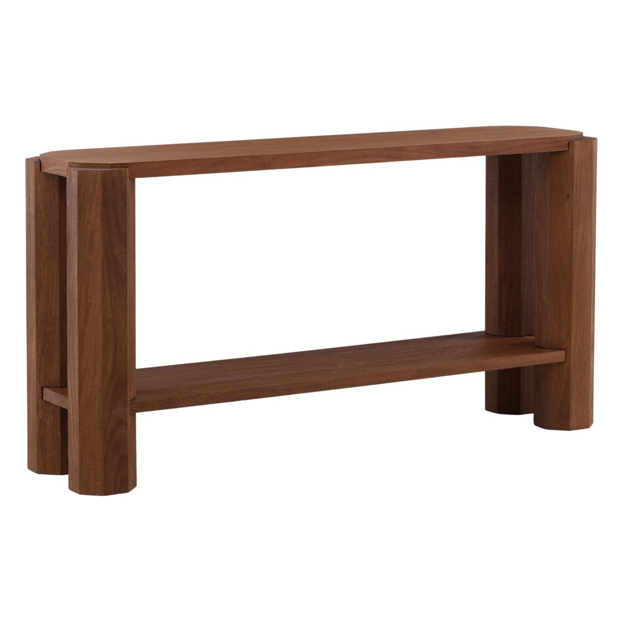 Brown Acacia Wood Table 68 in Wide