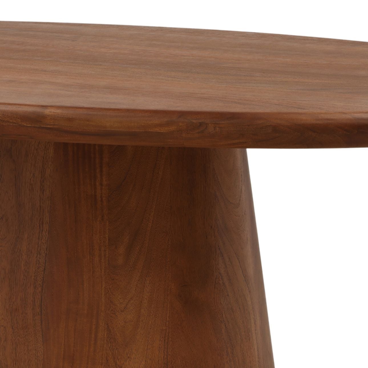 Medium Brown Acacia Wood Table 78 in Wide