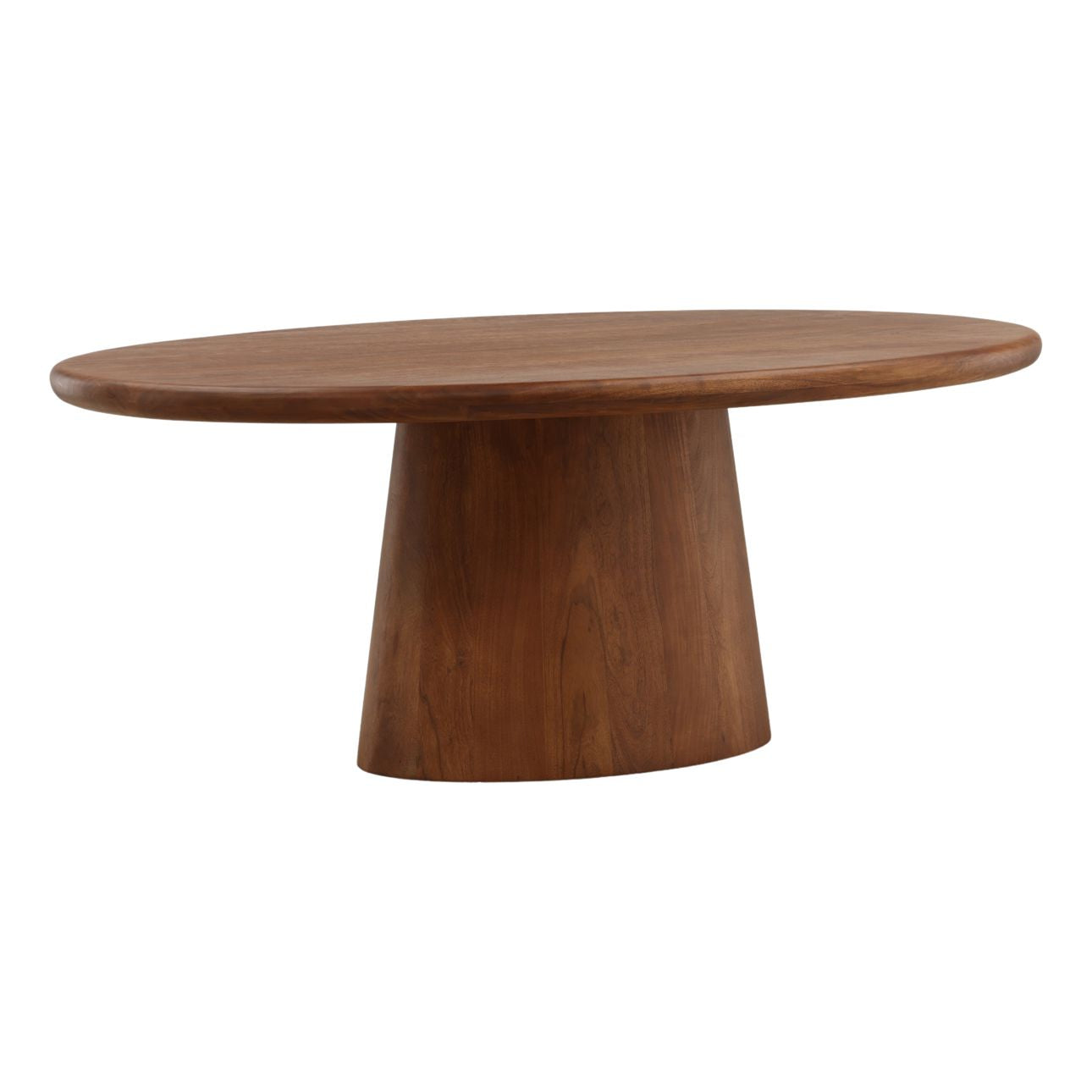 Medium Brown Acacia Wood Table 78 in Wide