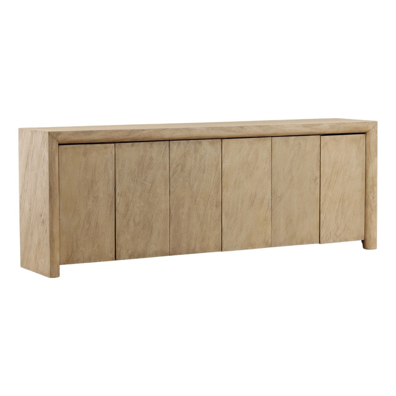 Light Natural Acacia Wood Sideboard 93 in Wide