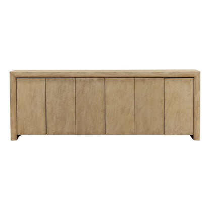 Light Natural Acacia Wood Sideboard 93 in Wide