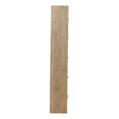 Light Natural Acacia Wood Bookcase 47 in Wide