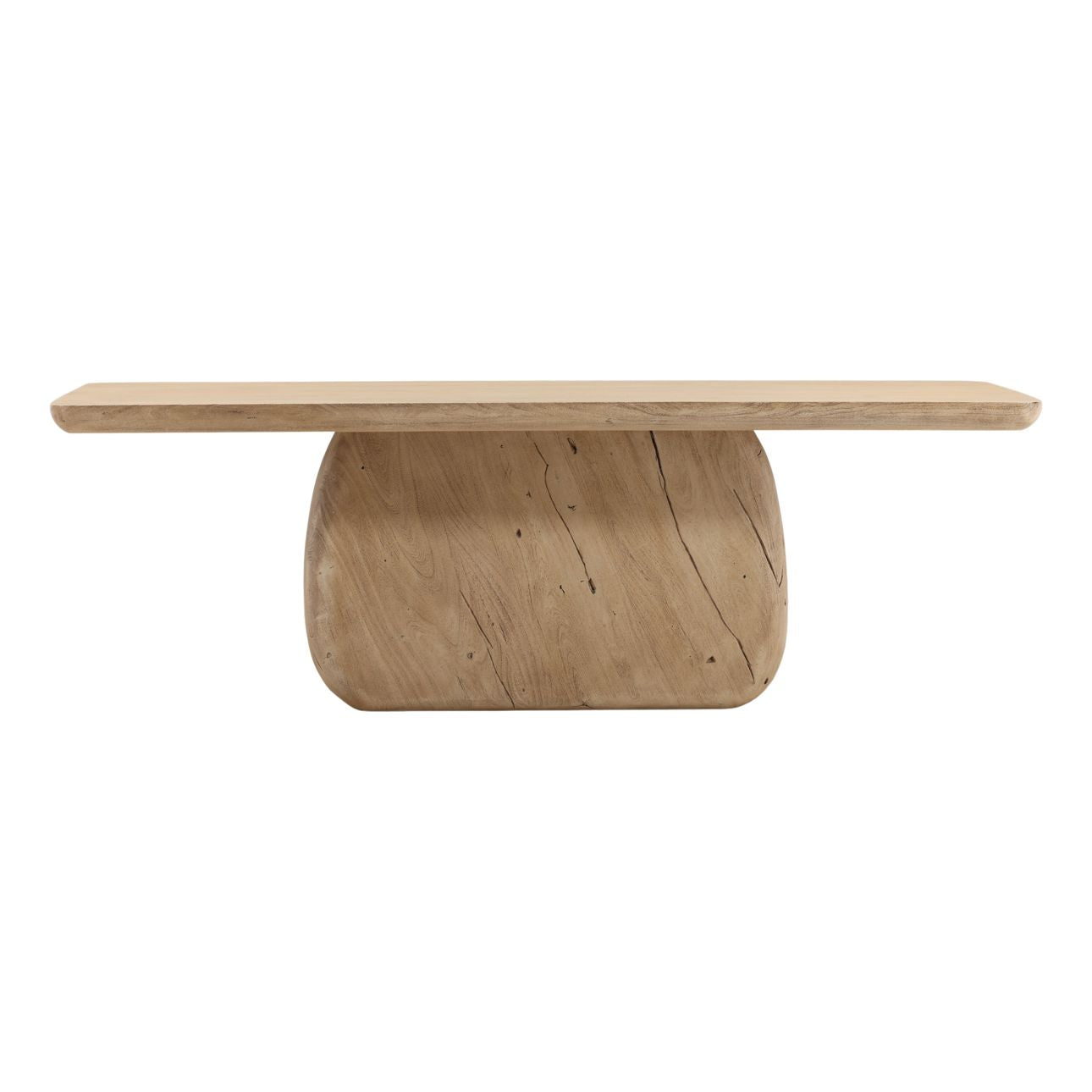 Light Weathered Natural Acacia Wood Table 90 in Wide