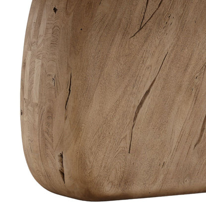Light Weathered Natural Acacia Wood Table 90 in Wide