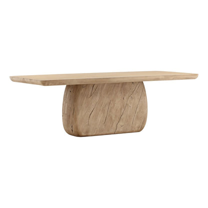 Light Weathered Natural Acacia Wood Table 90 in Wide