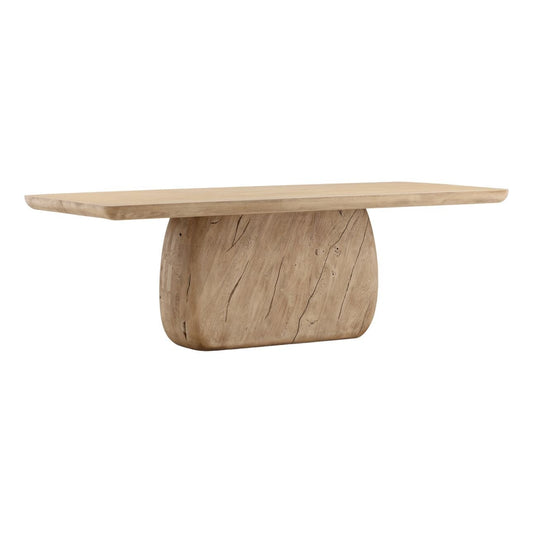 Light Weathered Natural Acacia Wood Table 90 in Wide