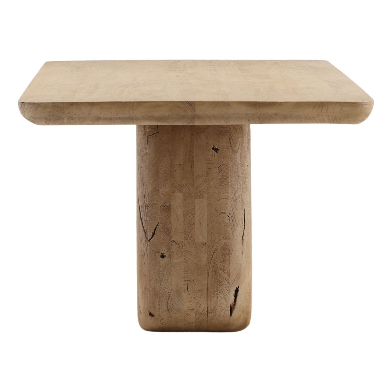Light Weathered Natural Acacia Wood Table 90 in Wide
