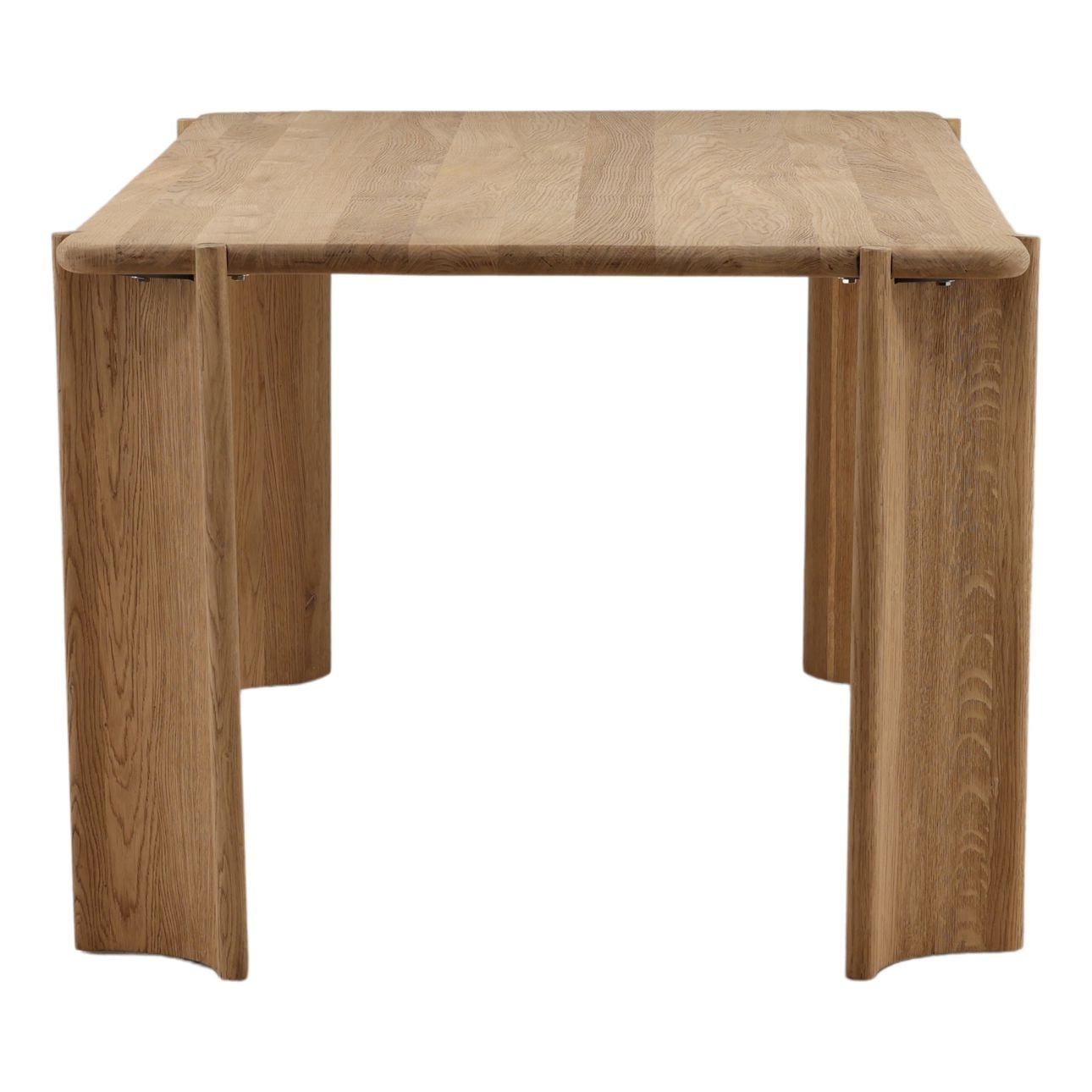 Light Natural Oak Wood Table 84 in Wide