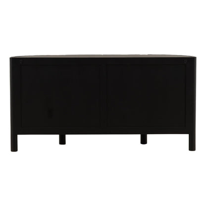 Black Acacia Wood Sideboard 67 in Wide