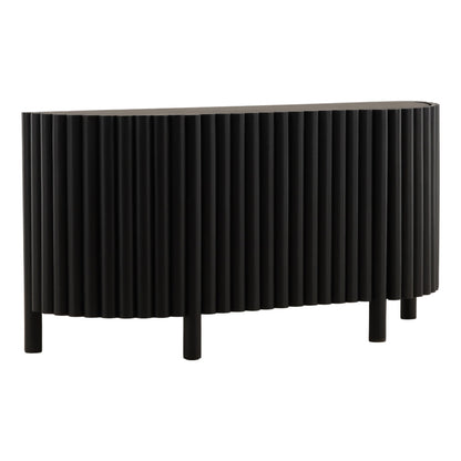 Black Acacia Wood Sideboard 67 in Wide
