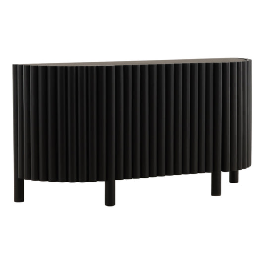 Black Acacia Wood Sideboard 67 in Wide