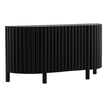 Black Acacia Wood Sideboard 67 in Wide