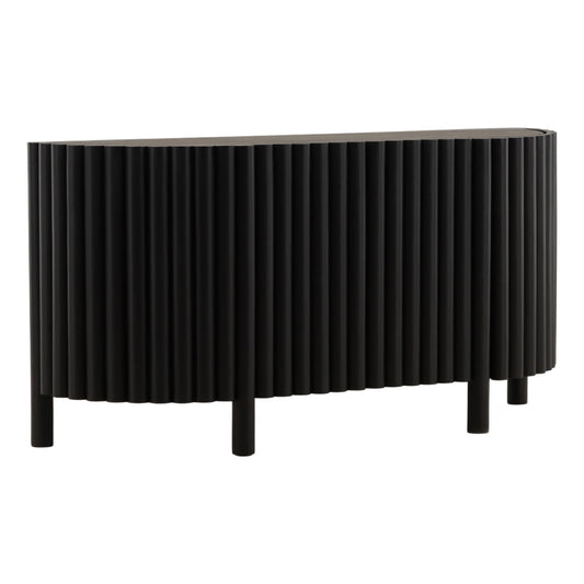 Black Acacia Wood Sideboard 67 in Wide