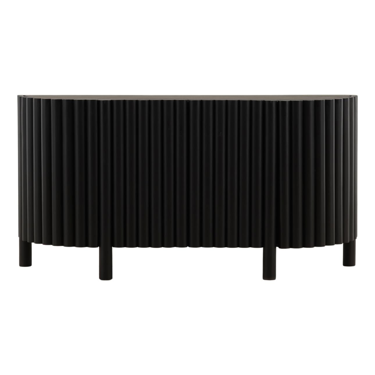 Black Acacia Wood Sideboard 67 in Wide