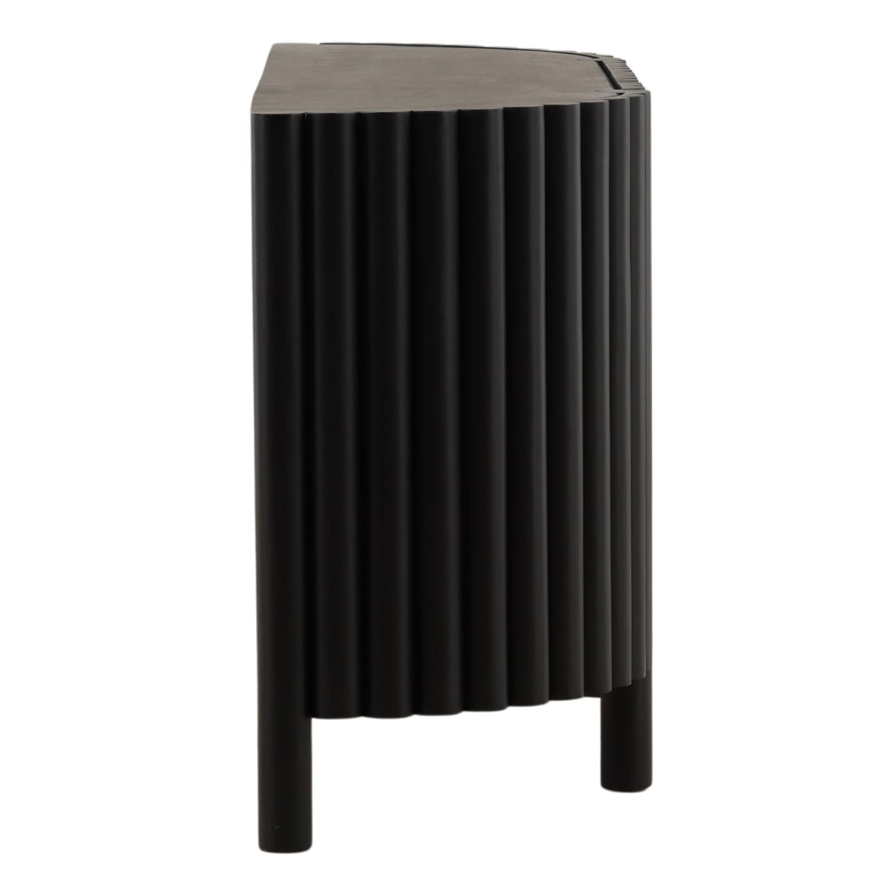 Black Acacia Wood Sideboard 67 in Wide